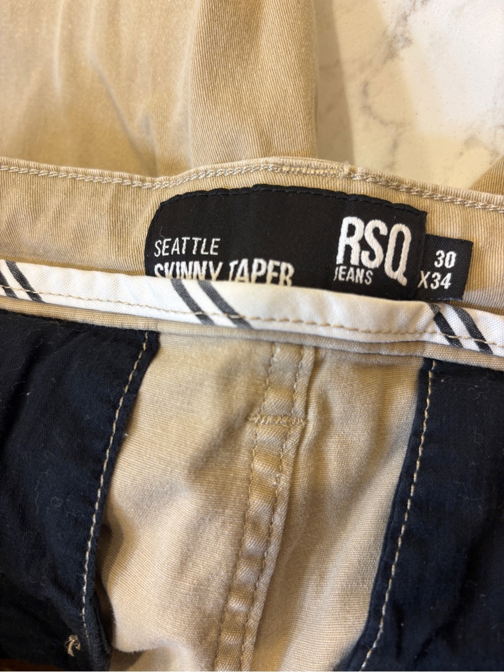 RSQ Tilly's Men's Chino Pants in Tan 30x34